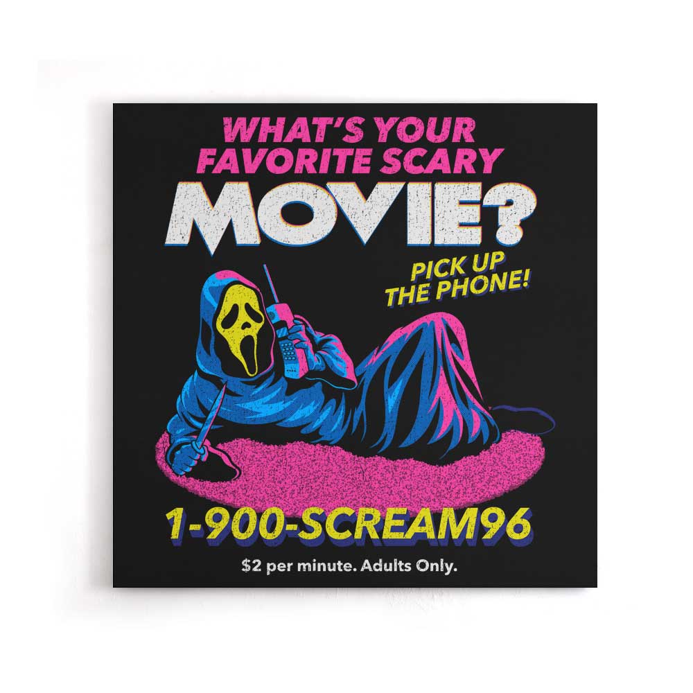 1-900 Scream - Canvas Print