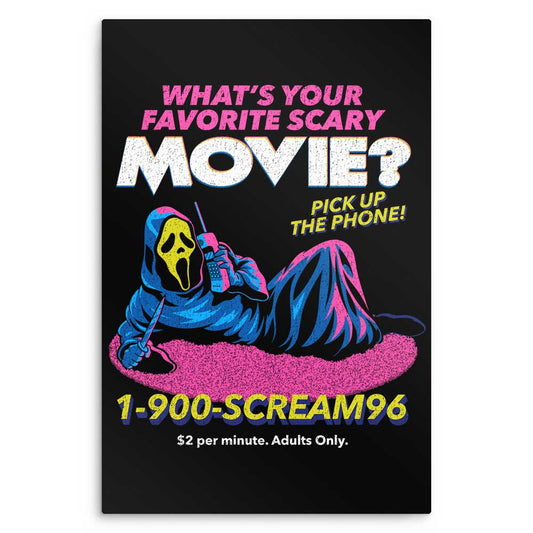 1-900 Scream - Metal Print