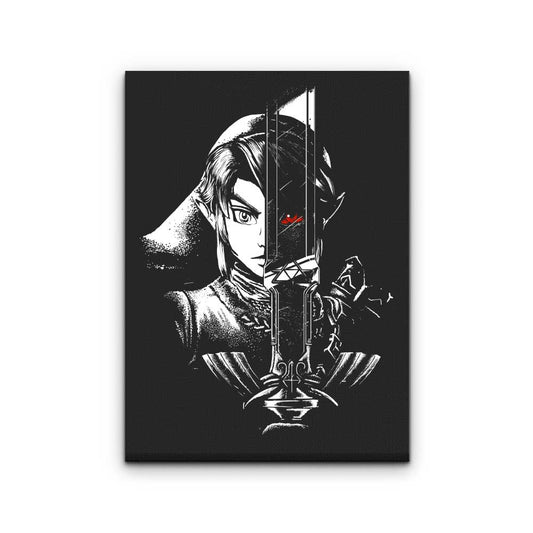 A Hero's Dark Reflection - Canvas Print