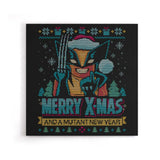 Adamantium Xmas - Canvas Print