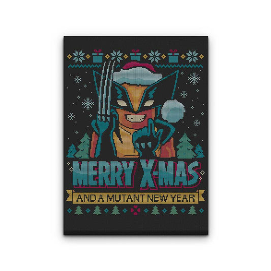 Adamantium Xmas - Canvas Print