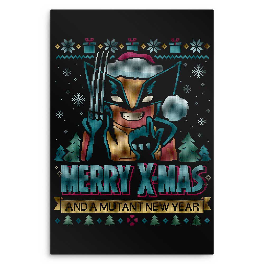 Adamantium Xmas - Metal Print