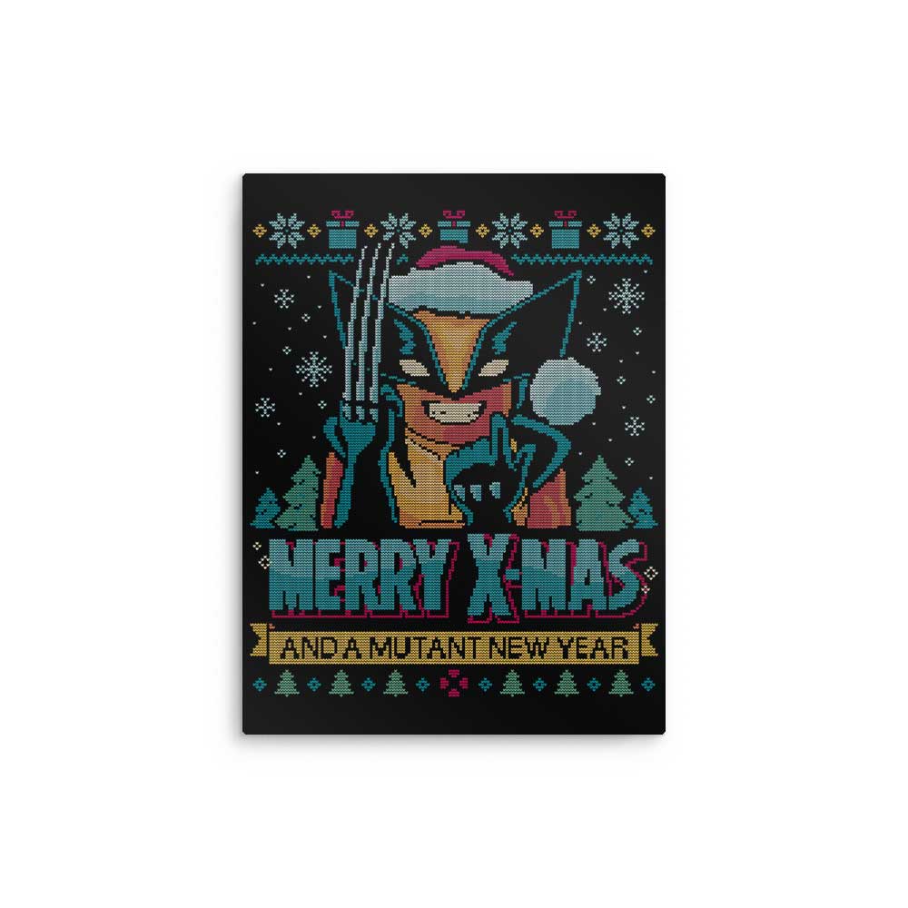 Adamantium Xmas - Metal Print