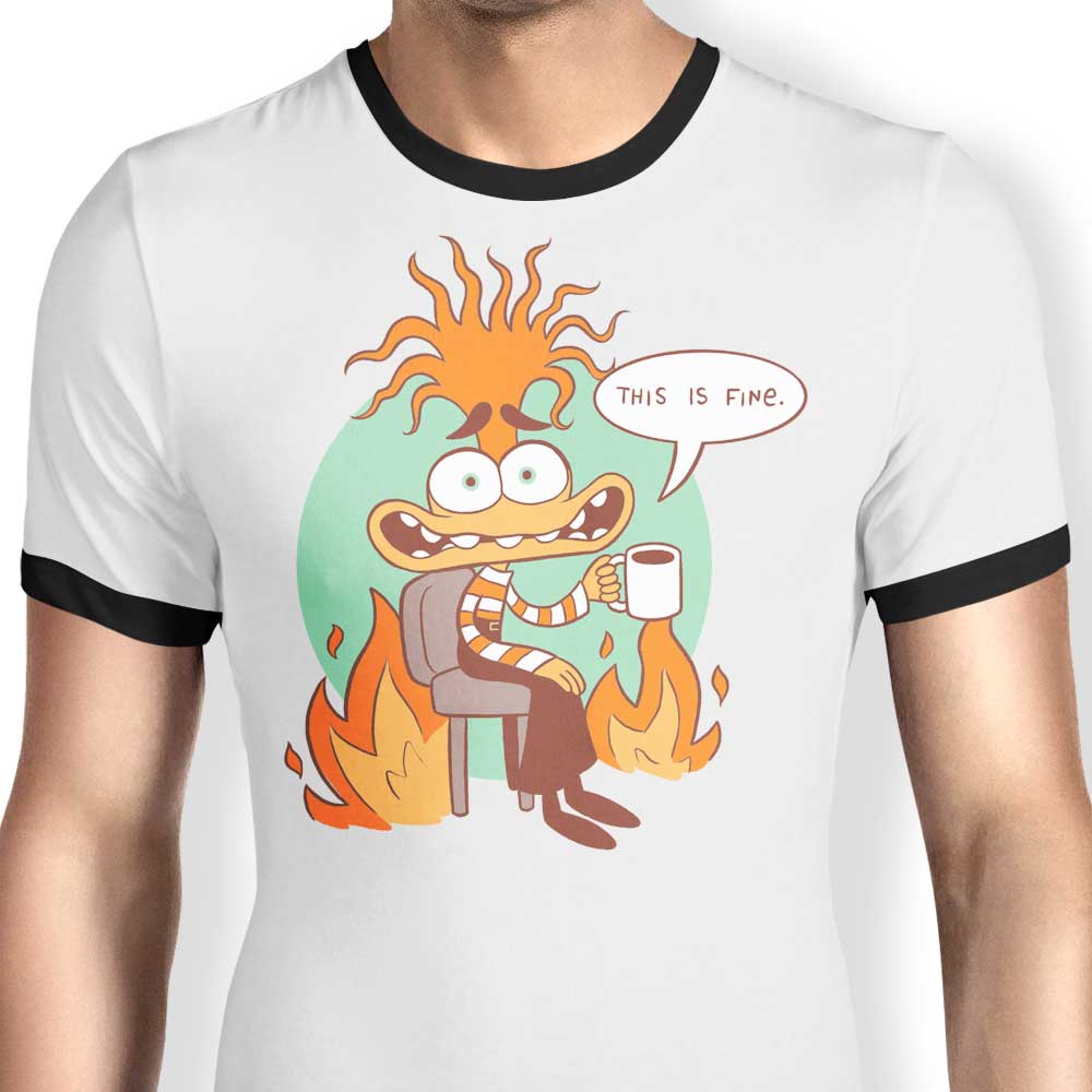 Anxiety is Fine - Ringer T-Shirt