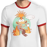 Anxiety is Fine - Ringer T-Shirt