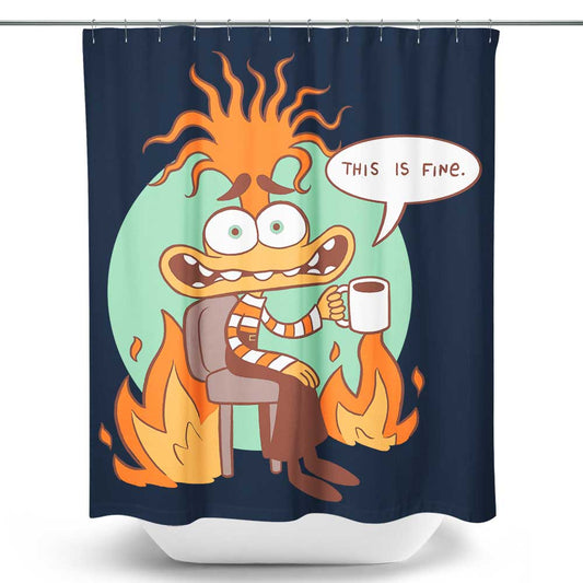 Anxiety is Fine - Shower Curtain