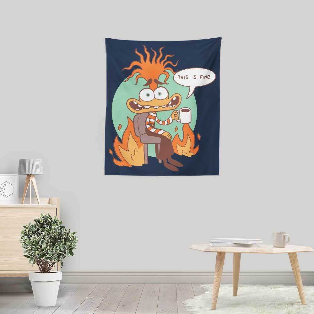 Anxiety is Fine - Wall Tapestry