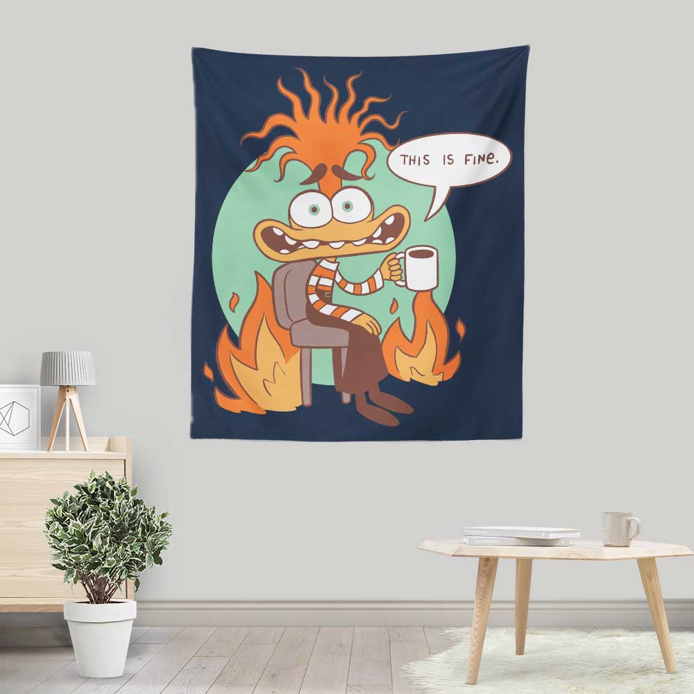 Anxiety is Fine - Wall Tapestry