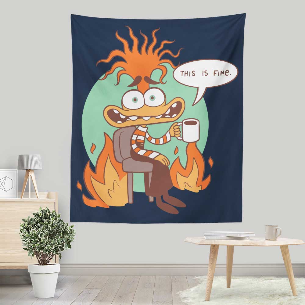 Anxiety is Fine - Wall Tapestry