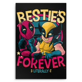 Besties Forever - Metal Print