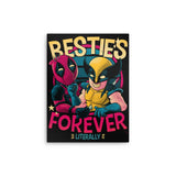 Besties Forever - Metal Print