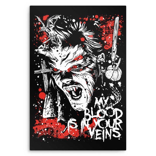 Blood in Your Veins - Metal Print