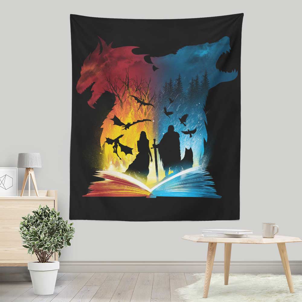 Book of Fire and Ice - Wall Tapestry