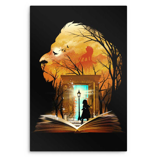 Book of Lions and Witches - Metal Print