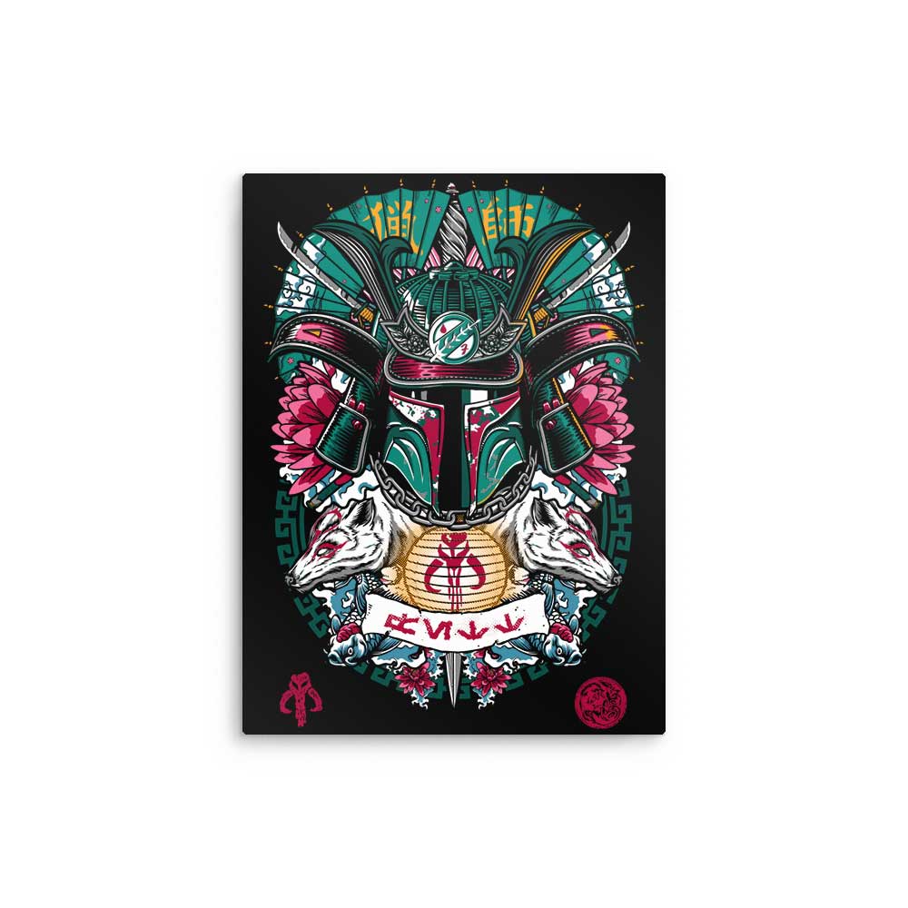 Bounty Hunter Samurai - Metal Print