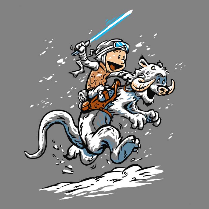 Calvin and Hoth - Long Sleeve T-Shirt