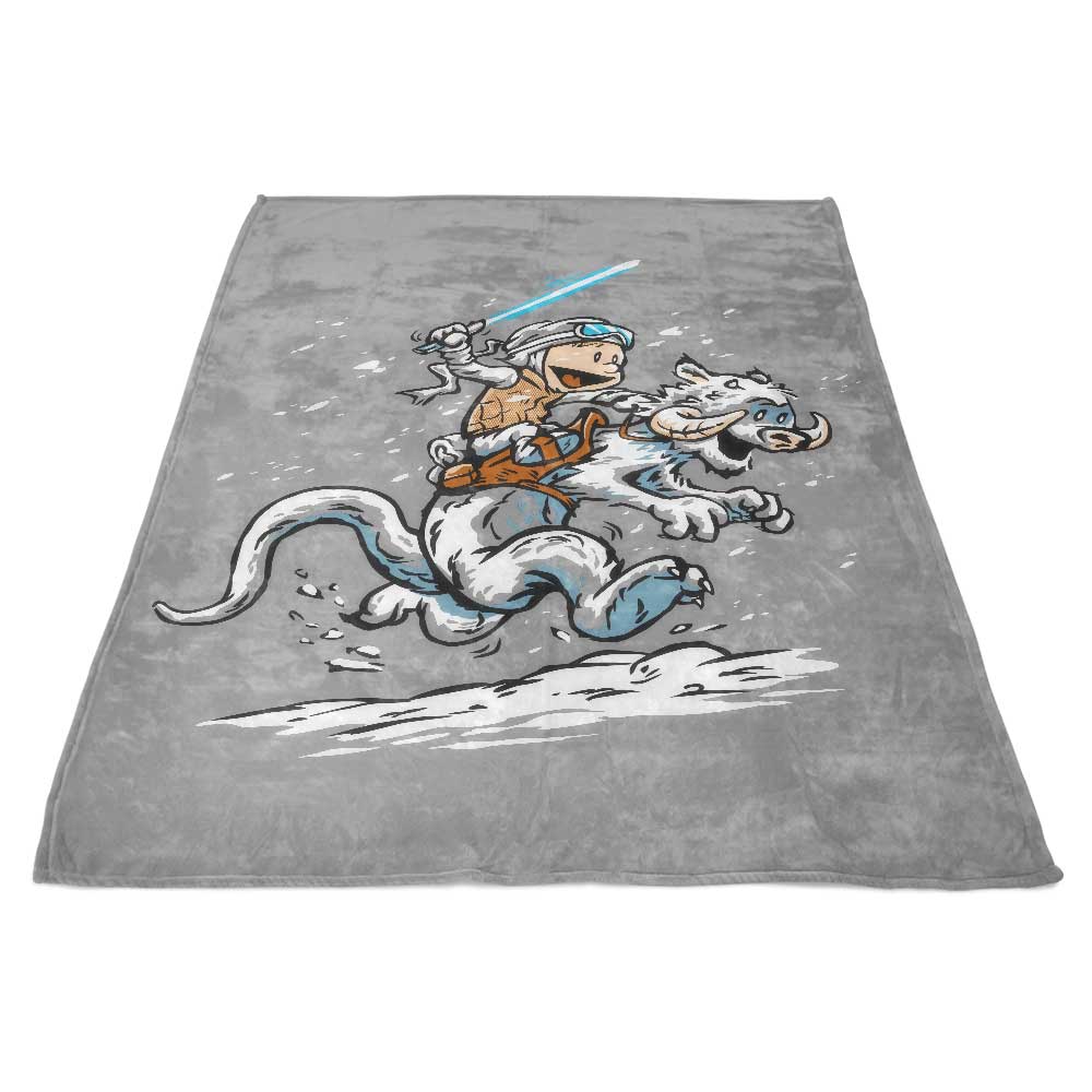 Calvin and Hoth - Fleece Blanket