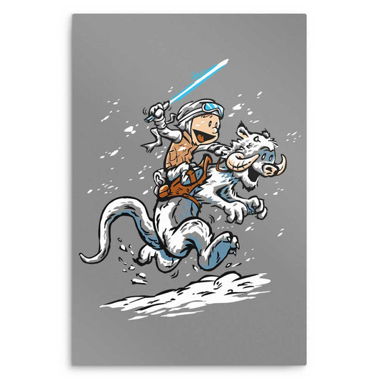 Calvin and Hoth - Metal Print