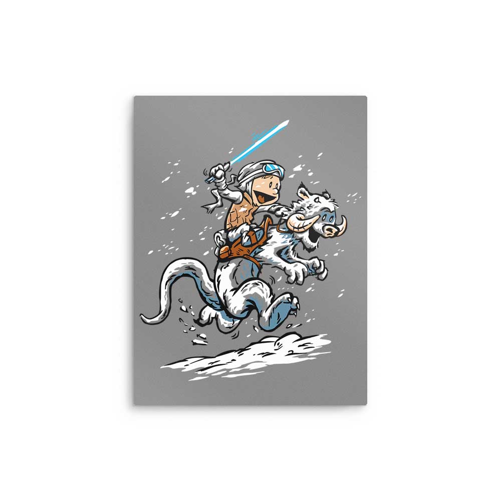 Calvin and Hoth - Metal Print