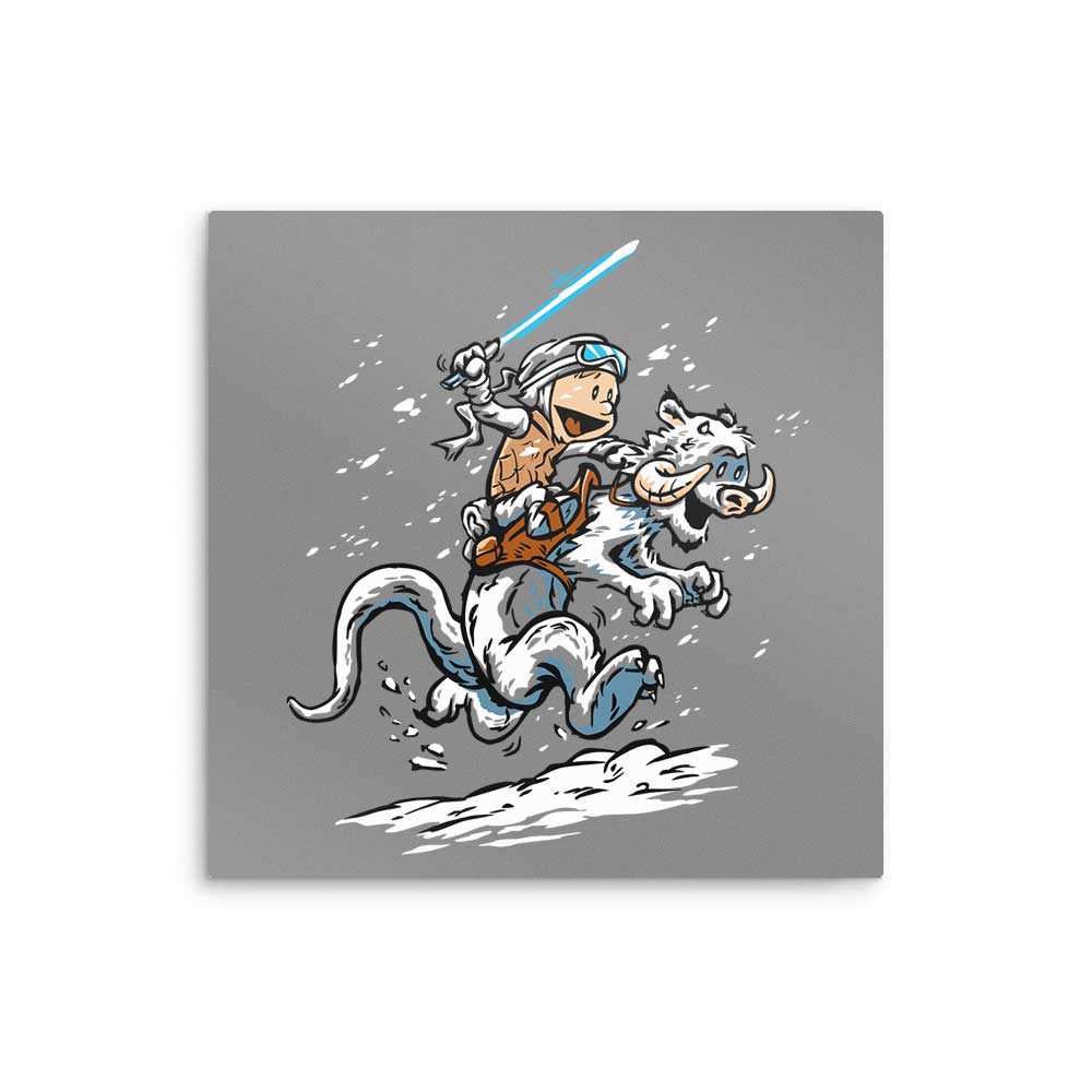 Calvin and Hoth - Metal Print