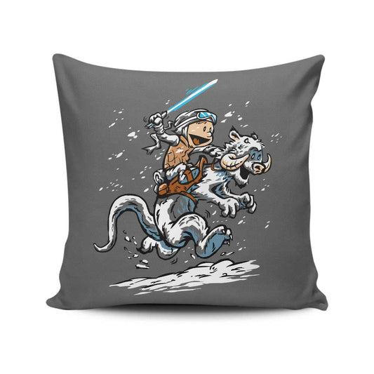 Calvin and Hoth - Throw Pillow