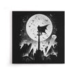 Caped Silhouette - Canvas Print