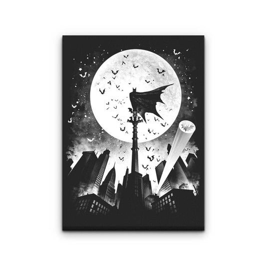 Caped Silhouette - Canvas Print