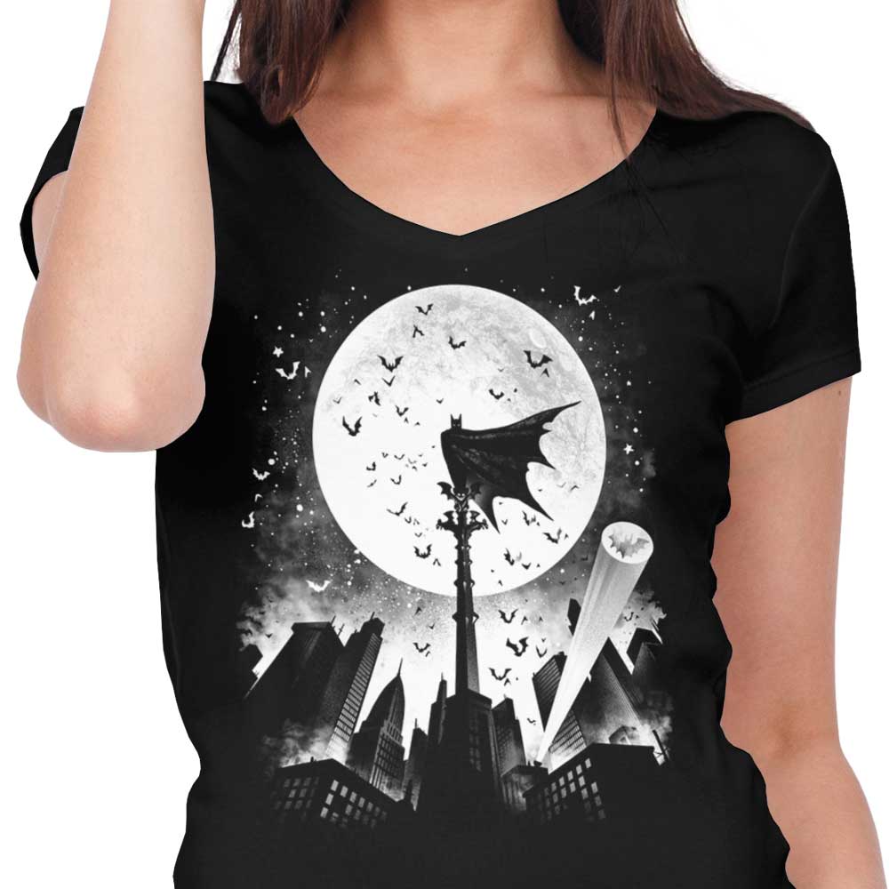 Caped Silhouette - Women's V-Neck