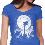 Caped Silhouette - Women's V-Neck