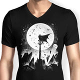 Caped Silhouette - Men's V-Neck