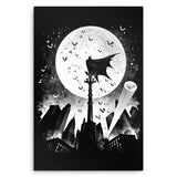 Caped Silhouette - Metal Print