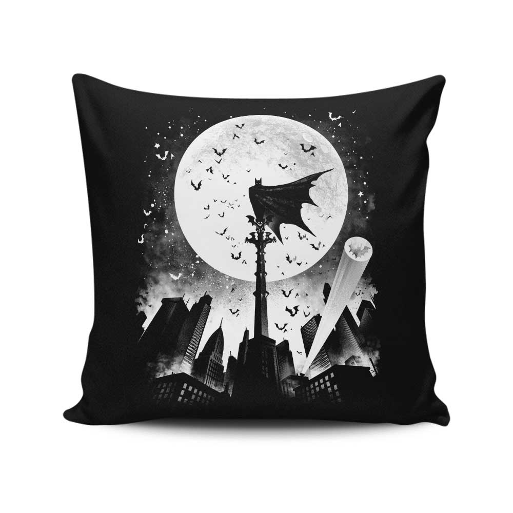 Caped Silhouette - Throw Pillow