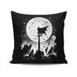 Caped Silhouette - Throw Pillow