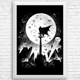 Caped Silhouette - Posters & Prints