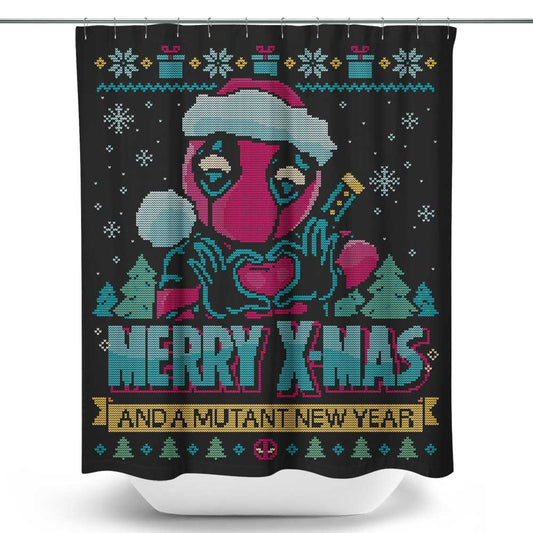 Chimichanga Xmas - Shower Curtain