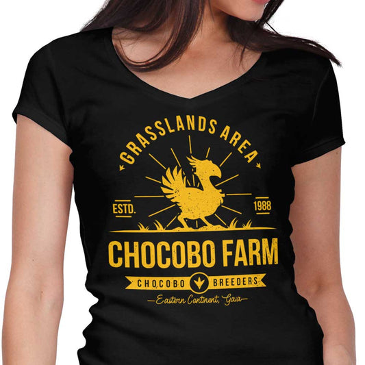 Chocobo Farm - Women's V-Neck