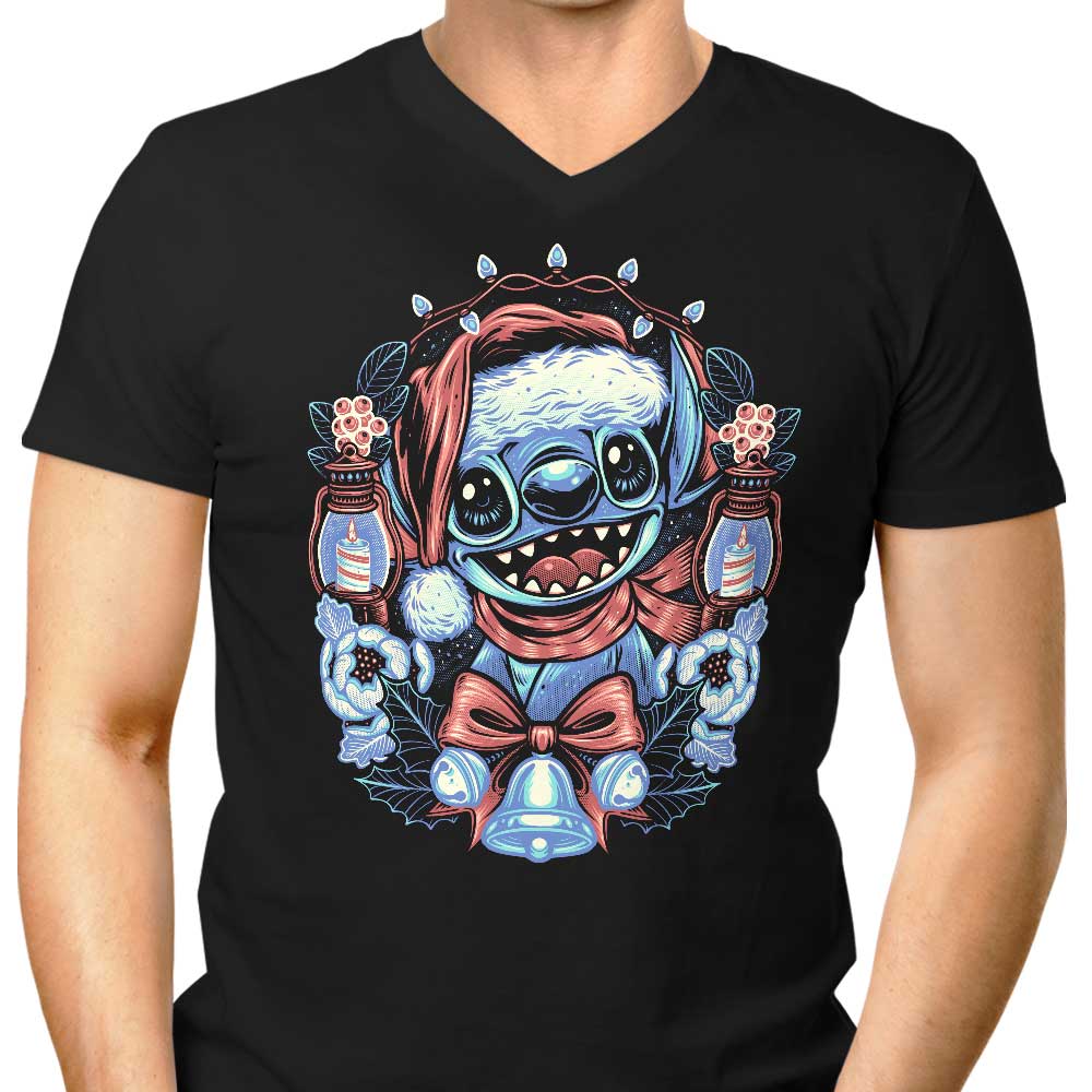 Christmas Alien - Men's V-Neck