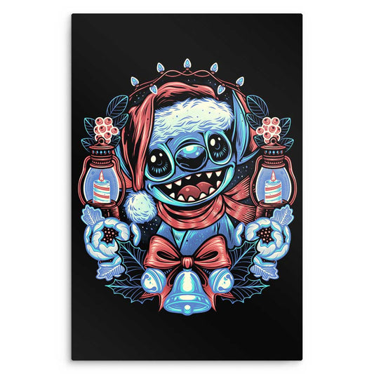 Christmas Alien - Metal Print