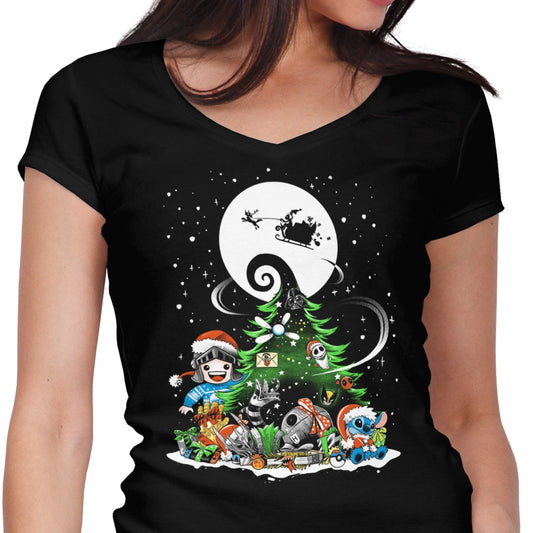 Christmas With Teerion - Women's V-Neck