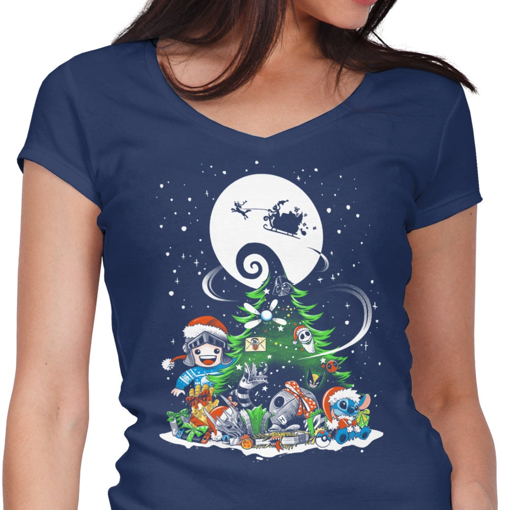 Christmas With Teerion - Women's V-Neck