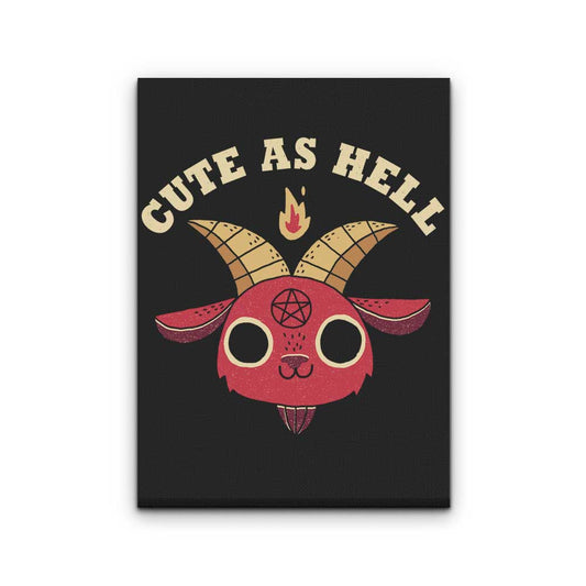 Cute as Hell - Canvas Print