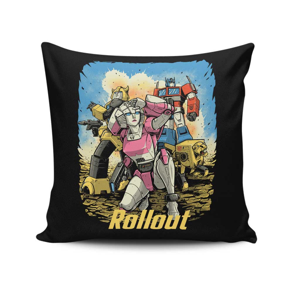 Cyber Wasteland - Throw Pillow