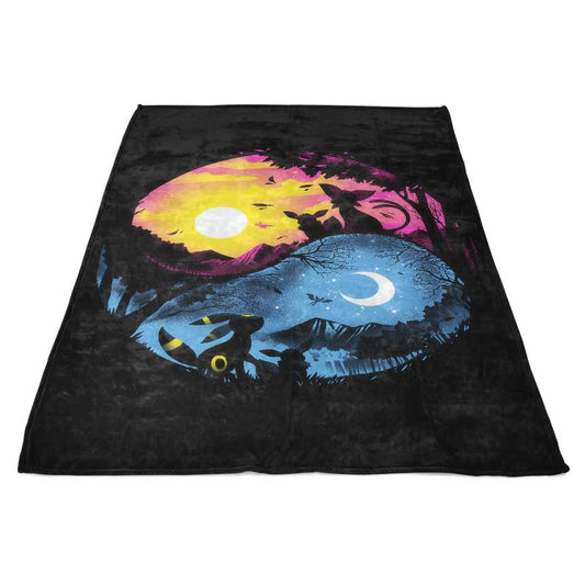 Day Night Evolution - Fleece Blanket