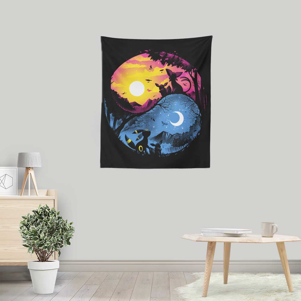 Day Night Evolution - Wall Tapestry