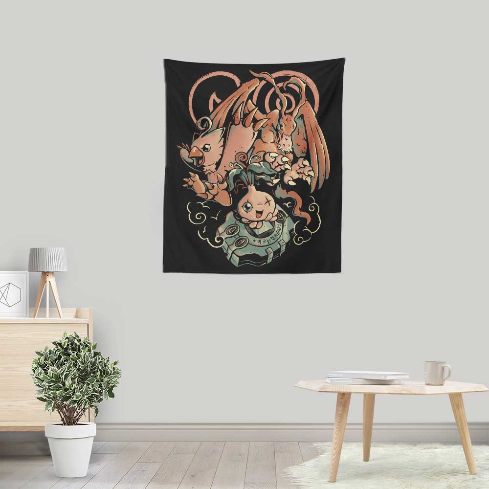 Digital Bird Evolution - Wall Tapestry