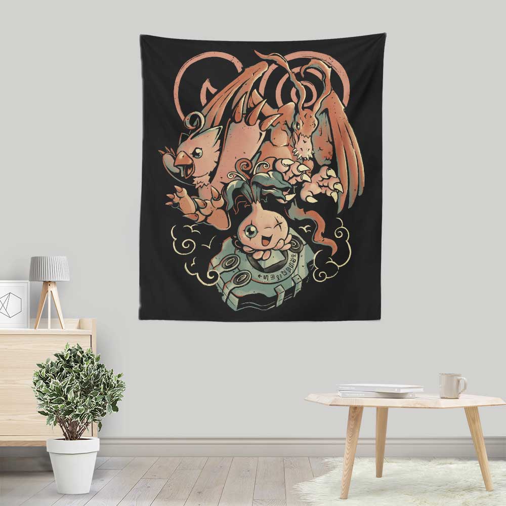 Digital Bird Evolution - Wall Tapestry