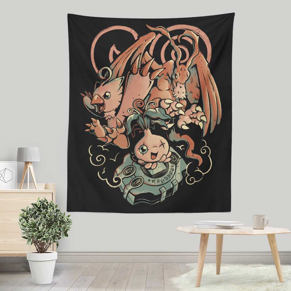 Digital Bird Evolution - Wall Tapestry