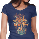 Digital Dino Evolution - Women's V-Neck