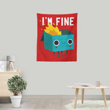 Dumpster is Fine - Wall Tapestry