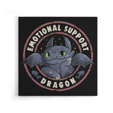 Emotional Support Dragon - Canvas Print